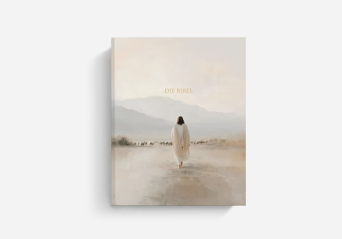 LIEBEZURBIBEL Schreibrandbibel Schlachter Jesus Hardcover Motiv Mann